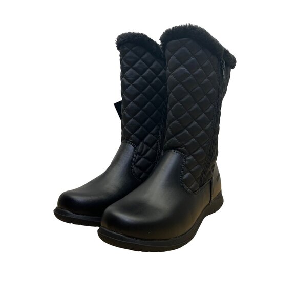 Weatherproof Women’s Black Quilted Waterproof Thermolite Winter Boots Size 7M - Picture 3 of 12